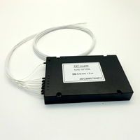 PLC Splitter 0.9MM 2.0MM 3.0MM 1*2 Modul FBT Dari Rasio 1:99 hingga 50:50 Coupler dengan Selubung LSZH/PVC dan Konektor FC/SC/LC