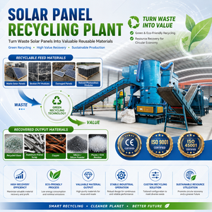 2026 Professionelle Fabrikverkäufe Solarmodul-Recyclingmaschine Grüne Energie Recycling Solarmodul-Recyclinganlage - Product Image 6