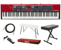 Meilleure Offre pour Clavier Numérique à Marteaux Entièrement Pondérés 88 Touches, Étanche et Durable, en Bambou, pour Scène (Niveau 3)