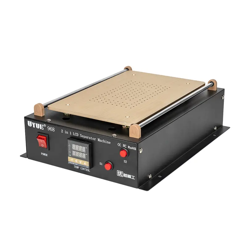 Big size 14 inch double pump screen UYUE 968 heating vacuum lcd separator machine for tablet ipad