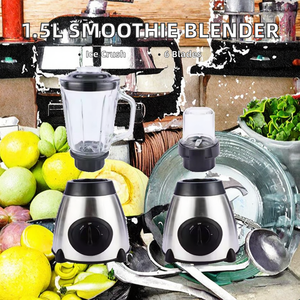 <span class=keywords><strong>Frullatore</strong></span> Elettrico a Velocità Variabile da 400W <span class=keywords><strong>con</strong></span> Caraffa in Vetro da 1,5L e Corpo in Acciaio Inox, Controlli a Pulsante per Uso Domestico - Product Image 3