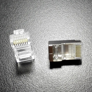 Cat6 Mạng pha lê đầu không được che chở pha lê đầu 6U vàng-mạ 100 cái Bộ - Product Image 6