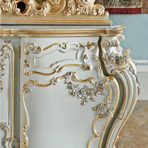 <span class=keywords><strong>Buffet</strong></span> de style <span class=keywords><strong>baroque</strong></span> en chêne massif avec design antique sculpté - Meubles de salle à manger exclusifs - Product Image 5