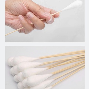 Hisopos de Algodón de 20 cm, Estériles y Desechables, con Palito de Madera para Uso Médico - Product Image 5