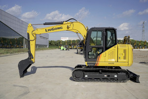 7.5Ton Liugong Mini excavadora sobre orugas 9075F con motor Yanmar Mini excavadora - Product Image 5