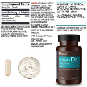 Vitamina de Alta Calidad en Cápsulas (60 Unidades) con Vitamina D2 para Fortalecer Huesos y Reforzar el Sistema Inmunológico - Product Image 5