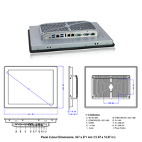 Panel PC Industrial Táctil Resistivo de Alta Calidad con Sistema X86 Personalizado de Fábrica de 15 Pulgadas