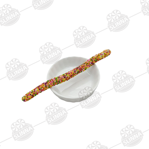 Caramelle Gommose Halal Colorate e Divertenti a Bastoncino Lungo, Mini <span class=keywords><strong>Perle</strong></span> Arcobaleno Rivestite, Snack Novità per Bambini in Confezione - Product Image 2