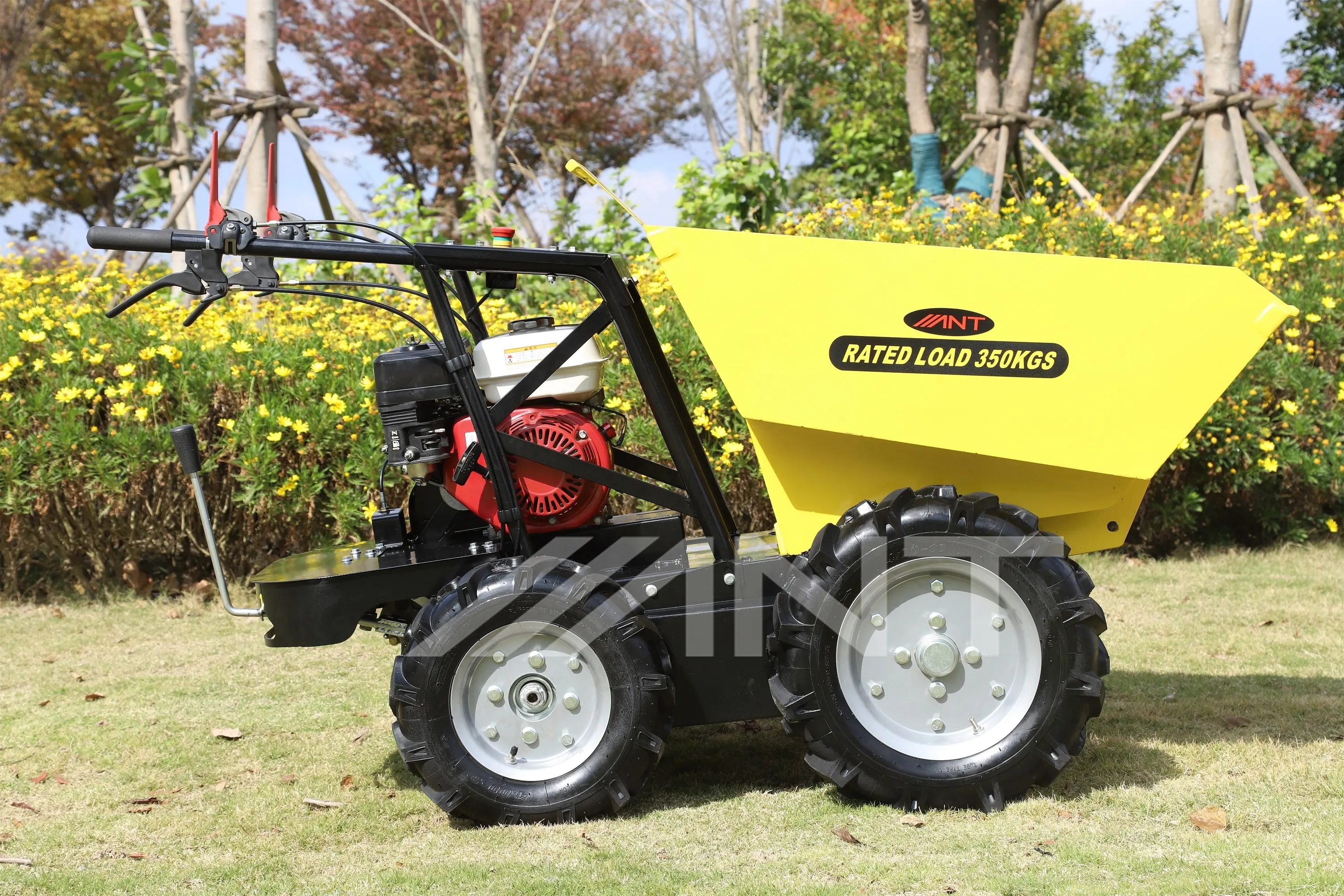 ANT fácil giro mini dumper rueda eléctrica carretilla BY350