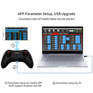 Radiocommande RadioLink T8S avec prise en charge des signaux SBUS/PWM/PPM, <span class=keywords><strong>8</strong></span> canaux, R8EF, portée 2KM pour avions - Product Image 5