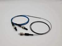 MM multi-mode 200um 220/220um 1x2 50/50 SMA905 perangkai inti besar FBT pemisah serat optik menyatu