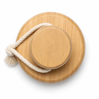 Brosse de douche universelle personnalisée en bambou avec poils en éponge pour homme et femme, brosse de bain pour le corps
