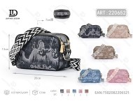 Borsa fotografica da donna con stampa a inchiostro per fotocamere DSLR, SLR e mirrorless, in tessuto - Product Image 1