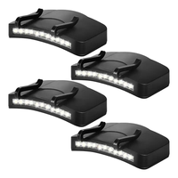 LUGER Clip Luminoso da Cappello, Lampada Frontale a Batteria per Visiera, Torcia da Testa per Campeggio e Pesca, Eco-Friendly