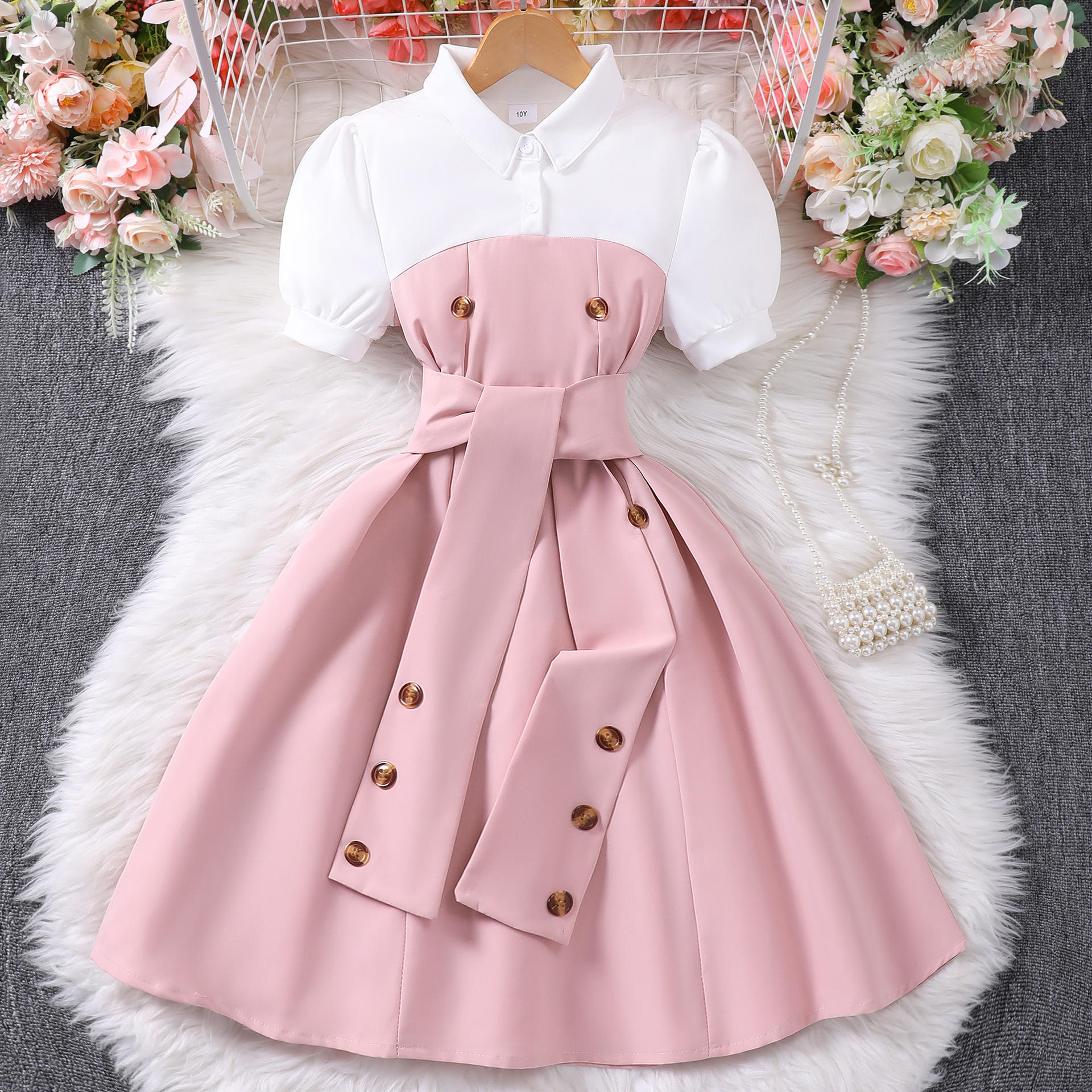 Korean Girl Frock Design Dress Wholesale Baby Kids