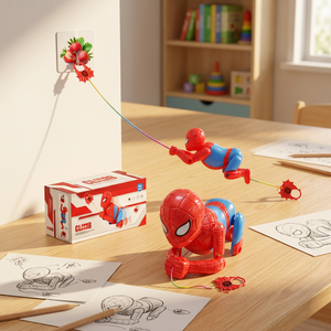 Juguete Araña Trepadora con Cuerda, Figura de Acción, Novedad para Niños, Juguete de Caramelo con Gancho para Regalo y Recuerdo de Fiesta - Product Image 5
