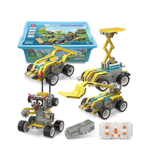 CB82B 702PCS STEM DIY Programming Robot Kit 12 in 1 Science Education Brick Set Model Toy Electronic Toy Compatible WeDo 2.0