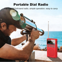 Tragbares FM/AM/SW 3-Band Digitalradio mit Eingebautem Lautsprecher und 3,5mm Anschluss für Outdoor-Camping