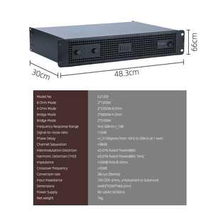 เครื่องขยายเสียงพกพาแบบดิจิตอลนีโอไดเมียม 2 แชนแนล 1300 วัตต์ x2 สำหรับงานแสดงบนเวที ดีเจ <span class=keywords><strong>คาราโอเกะ</strong></span> พร้อมการรับประกัน 1 ปี - Product Image 6