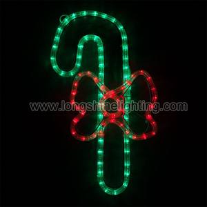 एलईडी प्रबुद्ध कैंडी canes 2D प्रकाश क्रिसमस आकृति प्रकाश बाहर दरवाजा सजावट के लिए - Product Image 5