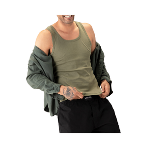 เสื้อกล้ามผ้าฝ้าย100% สำหรับผู้ชายเสื้อผ้าออกกำลังกายแบบลำลองพร้อมผลการซักจากบังคลาเทศ - Product Image 2