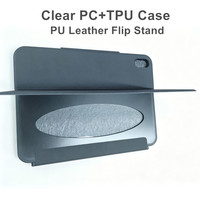 Clavier de tablette 3 broches en gros avec connecteur intelligent et étui robuste en TPU pour iPad, détachable, antichoc en PU avec support réglable