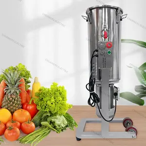 Mesin Pengocok sayur untuk buah, mesin industri otomatis 48 liter, penggiling pasta sayuran, Pulper buah, pelembut, kentang, mangga, mesin pembuat bubur kertas tomat