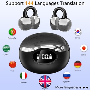 Écouteurs sans fil YYK-Q86 avec traduction IA, appels vidéo et traduction de photos, écouteurs à clipser pour les voyages et les négociations commerciales - Product Image 1