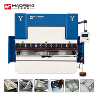 Prensa Plegadora Hidráulica CNC Sincronizada Automática con Sistema de Control TP10S, Mesa de Trabajo de 3200 mm, Multifuncional, de Aluminio