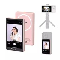 Grand écran LCD 4,02 pouces, écran de vlog et de selfie, moniteur magnétique pour téléphone, écran de vlog et de selfie pour iPhone et Android