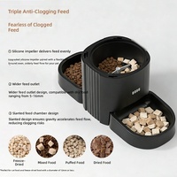Distributeur automatique intelligent à double gamelle pour animaux de compagnie, grande capacité, contrôle des portions programmé, application de contrôle à distance, pour chats et chiens, vente en gros OEM