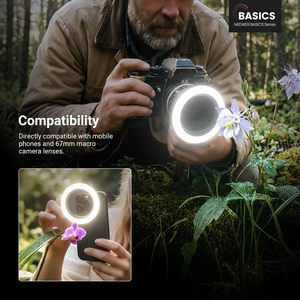 <span class=keywords><strong>NEEWER</strong></span> BASICS M22 67mm <span class=keywords><strong>Anneau</strong></span> <span class=keywords><strong>lumineux</strong></span> LED, lumière d'appoint bicolore pour selfie, compatible avec les coques de téléphone/les objectifs d'appareil photo - Product Image 2