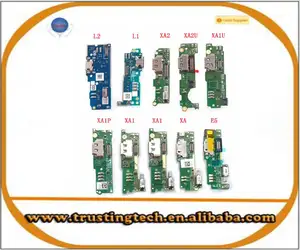 Muelle de carga USB puerto Flex Cable ForSony Xperia L1 L2 XA XA1 XA2 Ultra Plus E5 USB del muelle del cargador conector de carga Flex