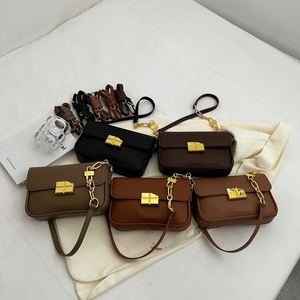 New Arrival Pure Color Women's Handbag Leather Crossbody <b>Bag</b> Pu Shoulder <b>Bag</b> Hand <b>Bag</b> for Women - Product Image 6