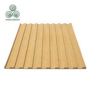 Revêtement MDF, panneaux muraux décoratifs, designs décoratifs, isolation thermique ondulée pour la maison, panneau mural en bois 3D - Product Image 2