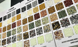 Resina lavata di pietra vernice superficie della parete pavimento esterno cortile paesaggio applicazione sabbia epossidica pavimento vernice - Product Image 5