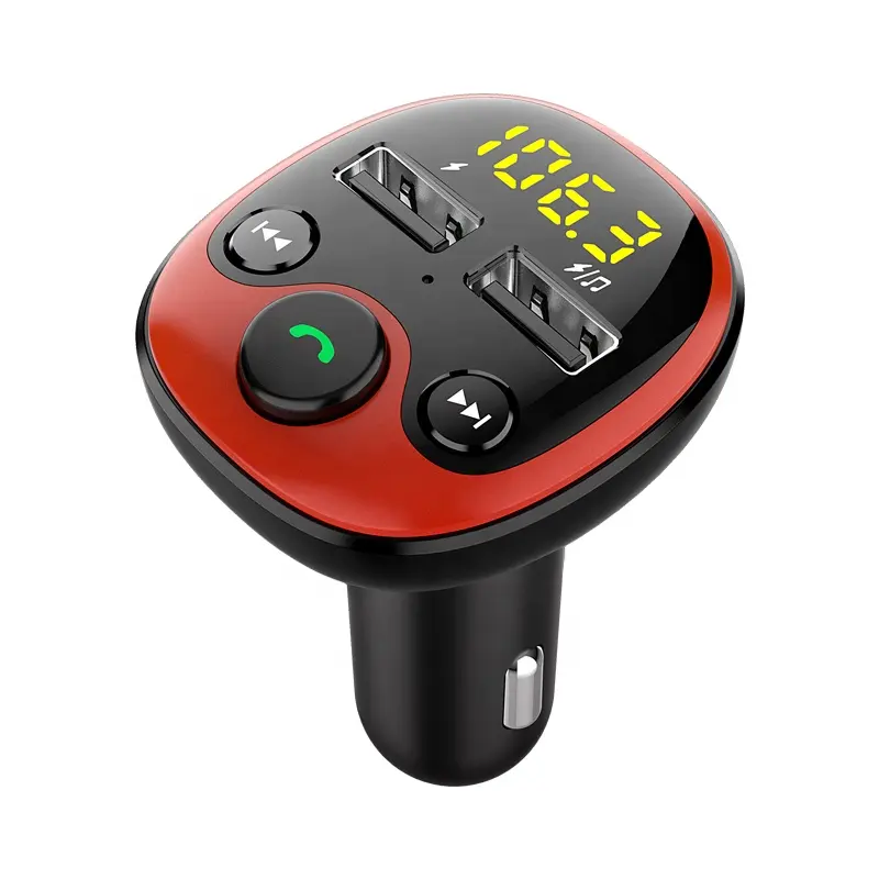 FM Transmitter for Radio Station Bluetooth 5.0 Car MP3 Player Music Receiver Hands-Free Calling with USB Charger Car Kit