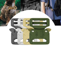 Boucle de ceinture tactique robuste réglable sans couture avec logo personnalisé, couleur personnalisée, boucle à dégagement rapide de 27 mm, boucle de sac en cuir