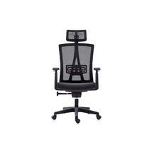 Chaise de bureau ergonomique moderne et contemporaine à dossier haut, réglable en hauteur, pivotante, en maille, certifiée BIFMA, en acier inoxydable, nylon et aluminium