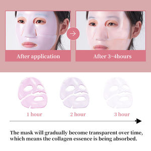 OEM/ODM 34g Pembe Kolajen Jel Maske, Somon PDRN'li, Cildi Parlatan, Esnekleştirici ve Nemlendirici - Product Image 5