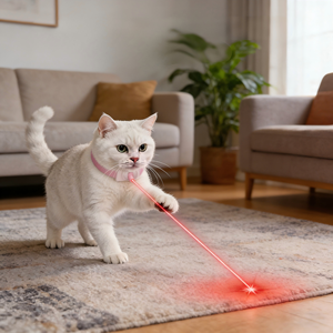 Nieuwe Laser Honden- en Kattenhalsband Handsfree Slimme LED Laserpointer in doos - Product Image 1