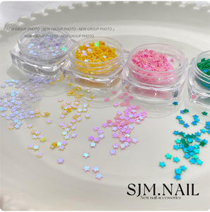 TSZS 1mm <span class=keywords><strong>Mini</strong></span> étoile scintillante coeur ongles paillettes pentagramme ongles décoration coréen japonais travail manuel bricolage ongles accessoires - Product Image 3