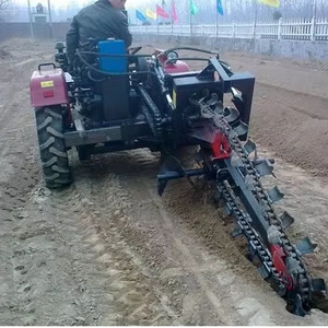Máquina de zanjas de alta eficiencia, Mini máquina de zanjadora de cadena, Mini zanjadora para limpieza de tierras, excavación de zanjas de deshierbe - Product Image 1