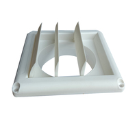 5 pouces 125mmm unidirectionnel mur évent fixe persienne évent couverture pour cuisine salle de bain sèche-linge évent sortie d'air