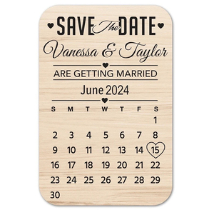 Cartes d'invitation de mariage et de fiançailles « SAVOIR LA <span class=keywords><strong>DATE</strong></span> », cadeaux personnalisés gravés en bois/acrylique, souvenirs de fête gravés - Product Image 4