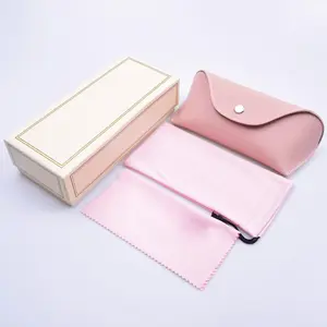 Custom Print Eyeglasses Microfibre Cleaning Cloth Velvet Jewelry Glasses Sunglasses Case Pouch Packing Bag Cases Cleaning Cloths