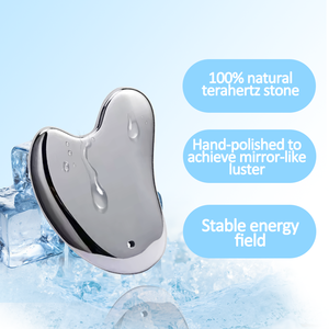 Alat pijat wajah berbentuk U portabel, teknik kerokan Terahertz alami untuk terapi fisik tubuh - Product Image 5