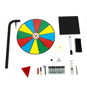 24 "support de roue de fortune Roue de prix de table Roue de jeu rotative promotionnelle de fortune