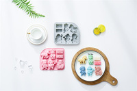 Moule à gâteau en silicone antiadhésif Monkey King Design, réutilisable, de qualité alimentaire, mignon, magnétique, pour chocolat, bonbons et glaces DIY