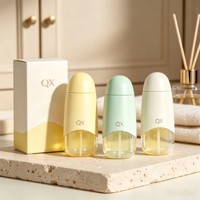 Flacon pulvérisateur vide en PET plastique rechargeable, forme ovale personnalisée, rose, argent, bleu, 60ml, 80ml, 100ml, pour cosmétiques et toner